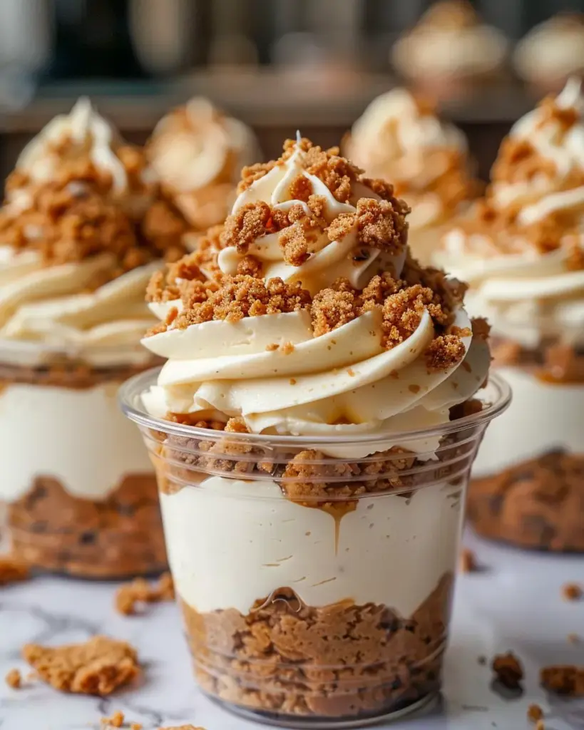Cookie Butter Cheesecake Cups