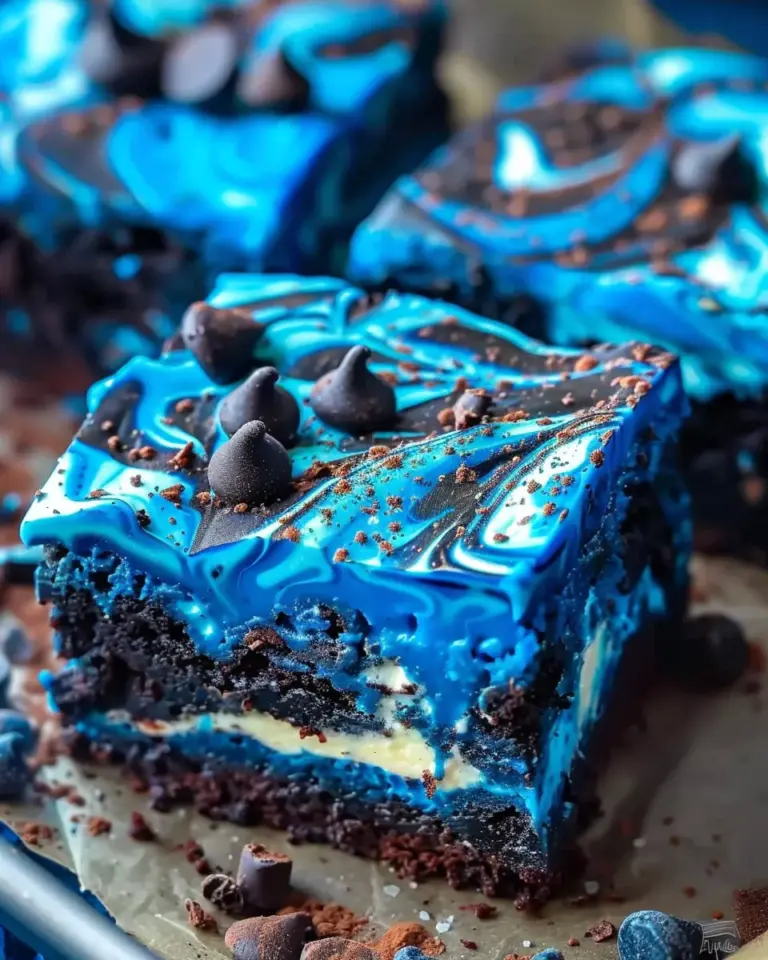 blue velvet brownies
