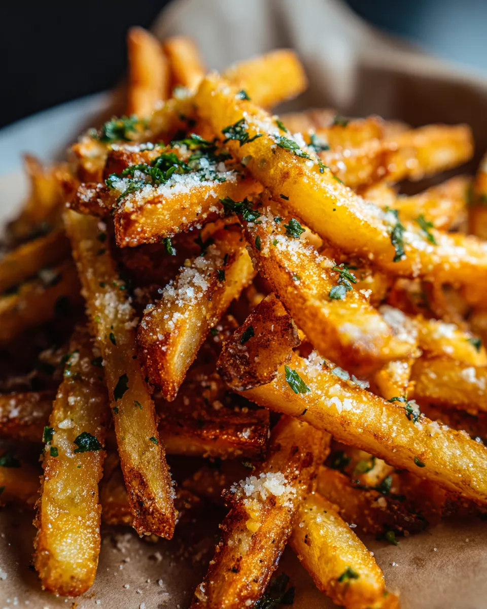 Crispy Garlic Parmesan Fries