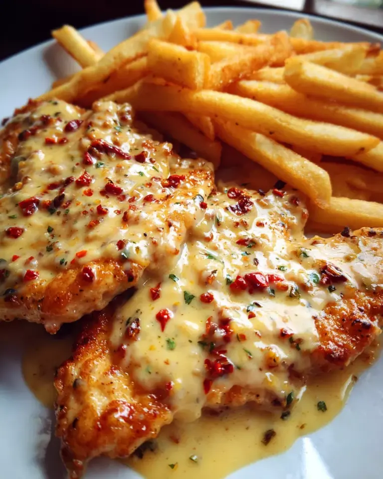 Chicken Fillet in Spicy, Creamy Garlic-Parmesan Sauce