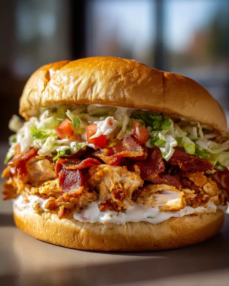 Chopped Chicken Bacon Ranch Sandwich Recipe