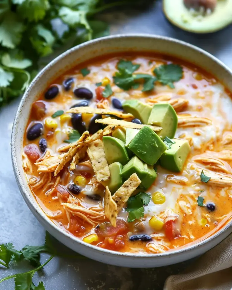 Creamy Chicken Enchilada Soup