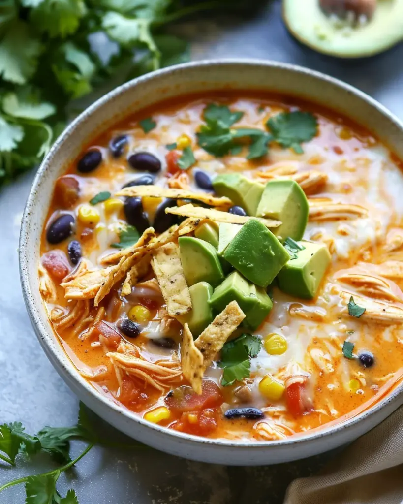 Creamy Chicken Enchilada Soup