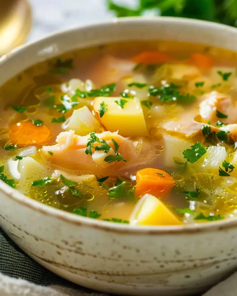 Creamy Vegetable Fish Soup