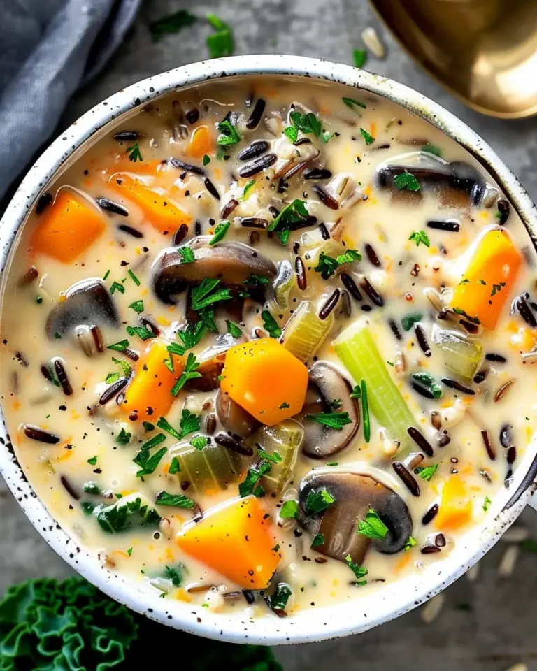 Cozy Autumn Wild Rice Soup