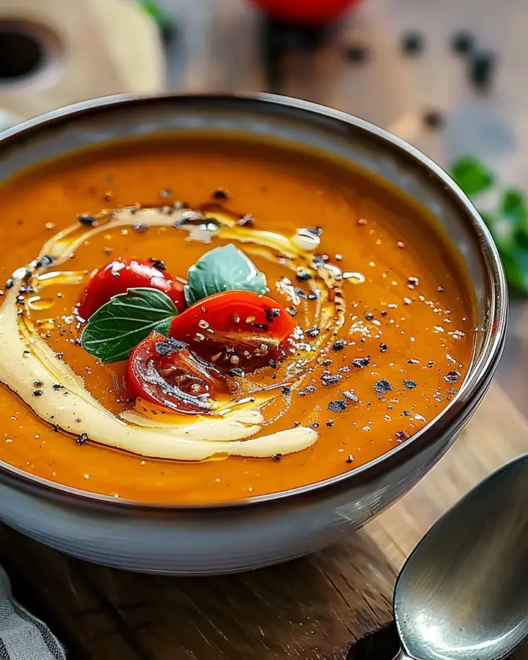 Creamy Roasted Garlic Tomato Soup