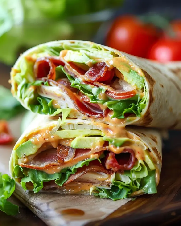 Gourmet BLT Wraps with Secret Sauce