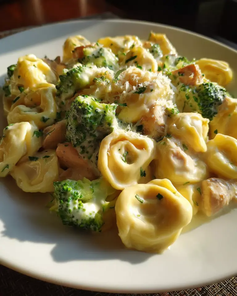 Cheesy Chicken Broccoli Tortellini