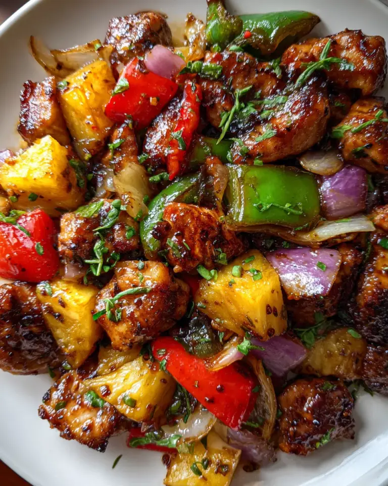 Hawaiian Chicken Sheet Pan Dinner