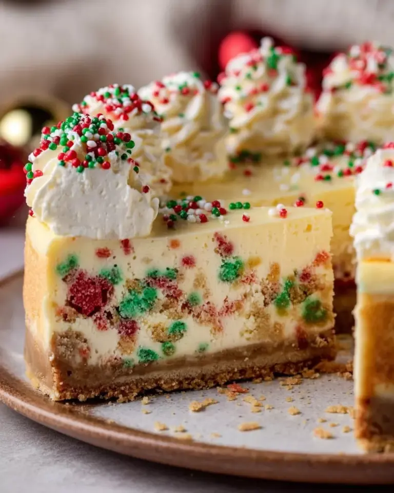 Christmas Sugar Cookie Cheesecake