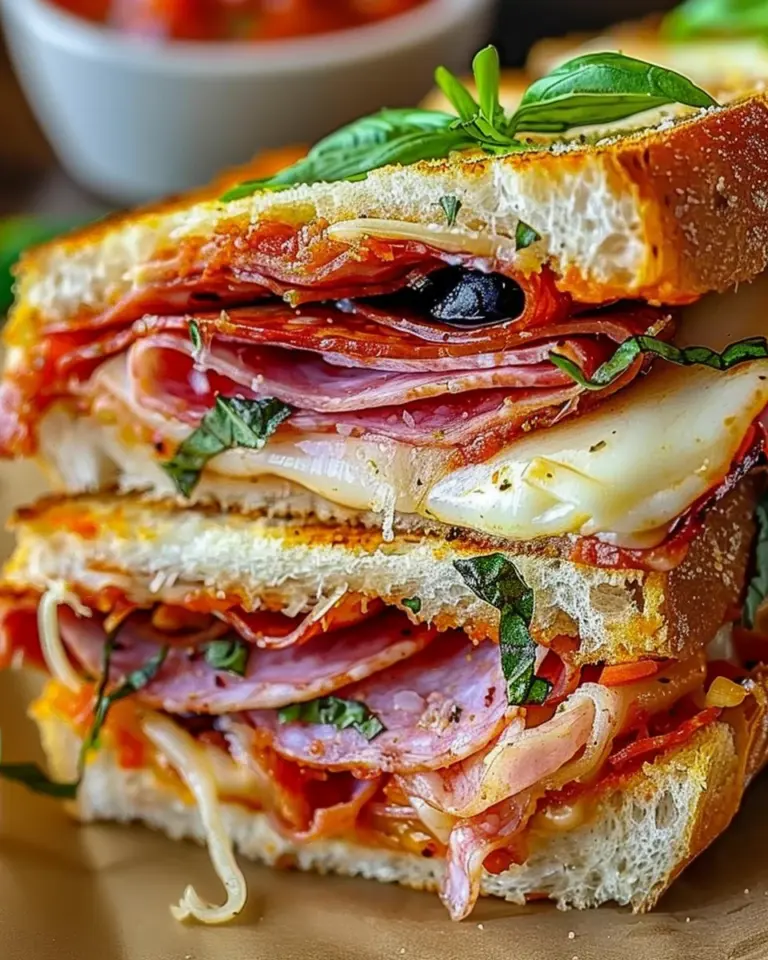 Baked Italian Grinder Sandwiches