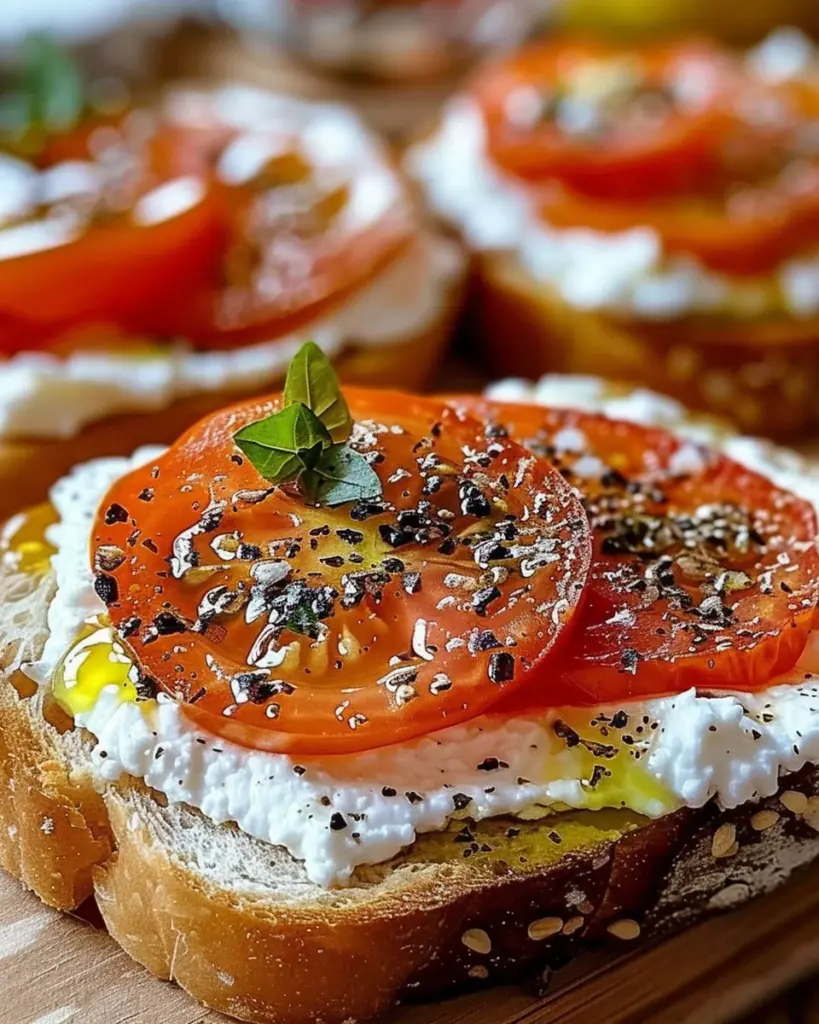 Ricotta and Tomato Sourdough Toast