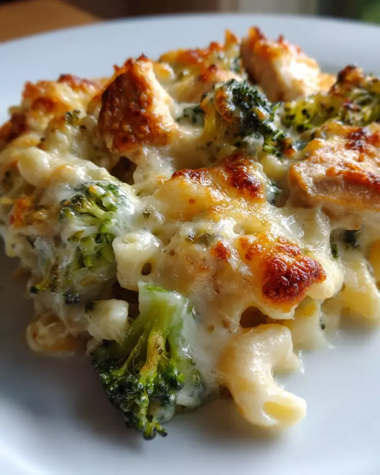 Chicken And Broccoli Alfredo Bake