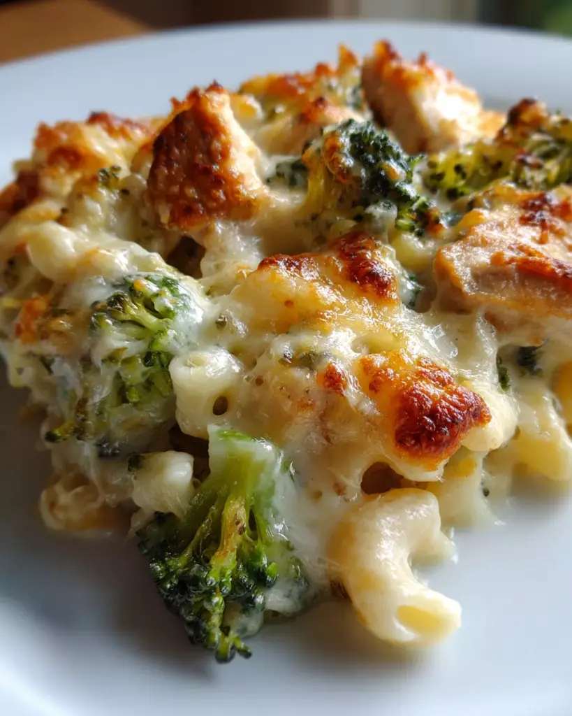 Chicken And Broccoli Alfredo Bake