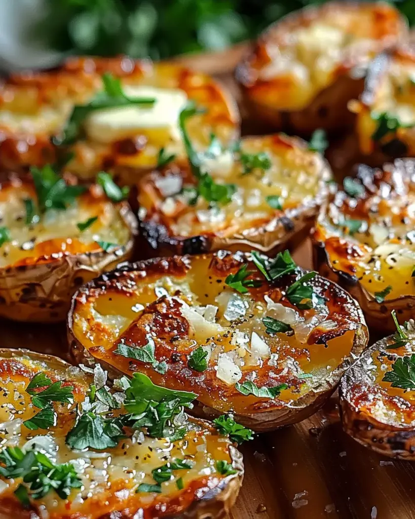 Crispy Garlic Herb Roasted Potato Skins