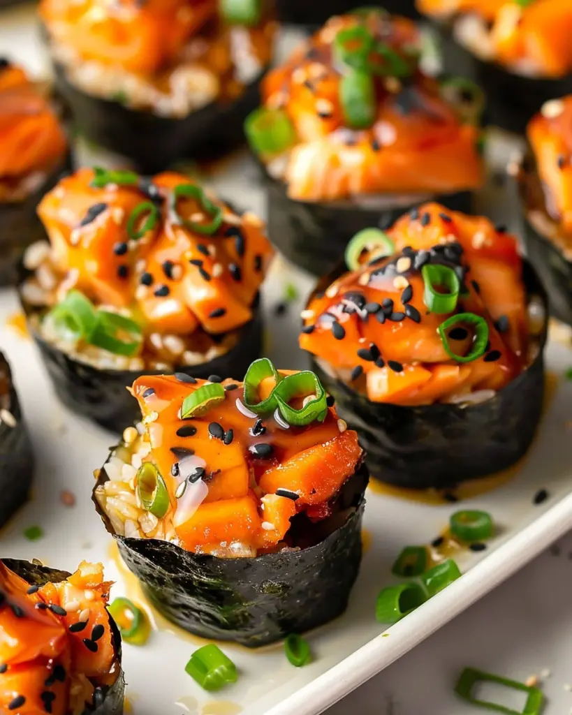 Easy Baked Salmon Sushi Cups (Viral Recipe)