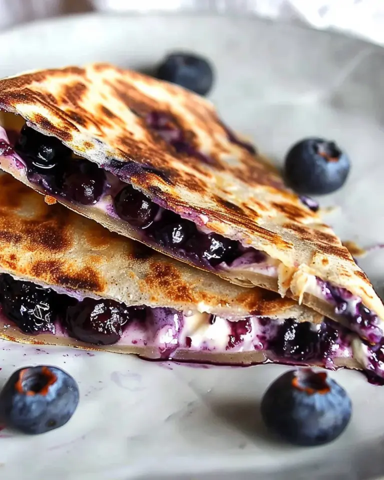 Blueberry Breakfast Quesadilla