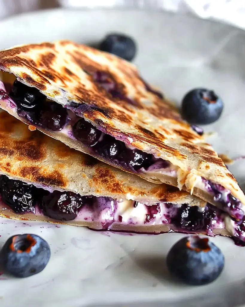 Blueberry Breakfast Quesadilla