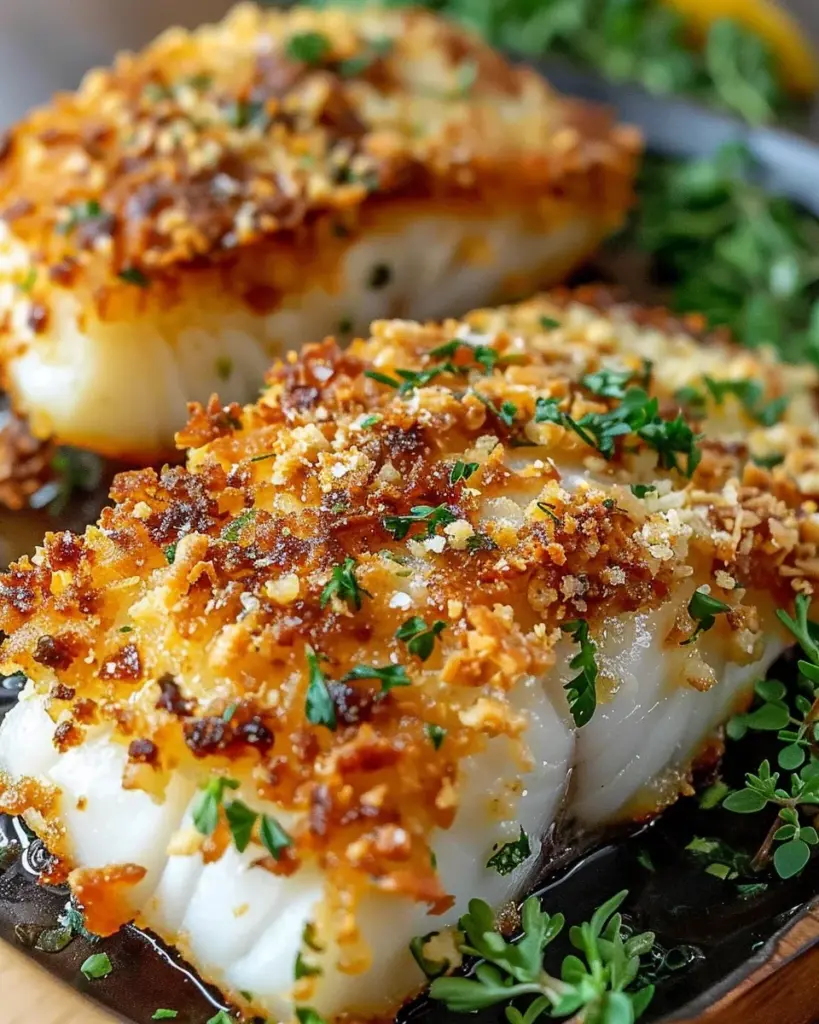 Crispy Air Fryer Parmesan Crusted Cod