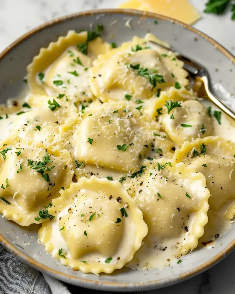 White Wine Cream Sauce for Ravioli