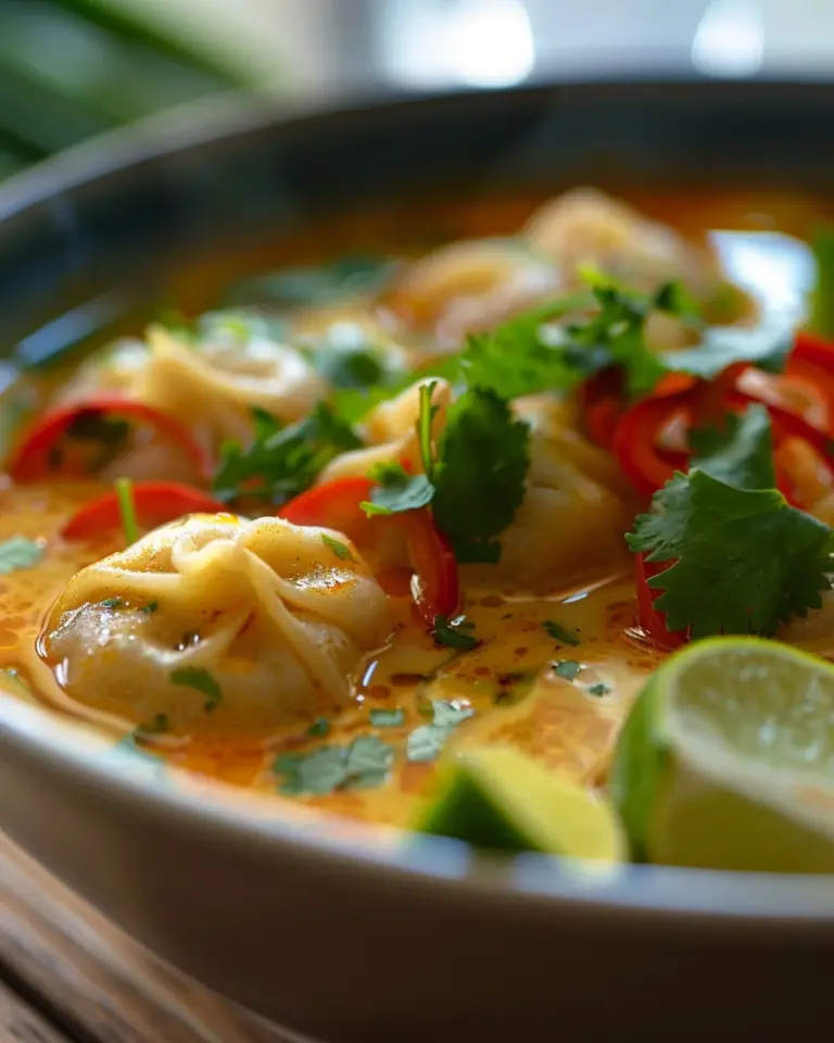 Thai Potsticker Coconut Soup
