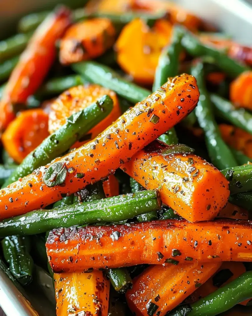 Roasted Carrots Green Beans