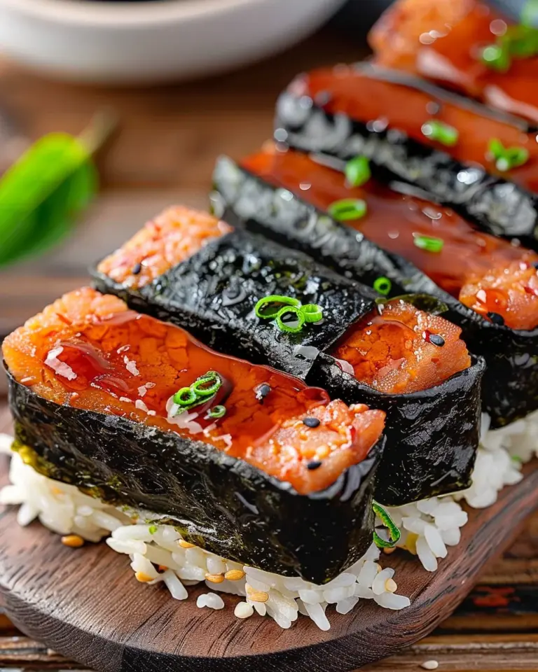 Easy Hawaiian Spam Musubi with Sushi Nori Seaweed