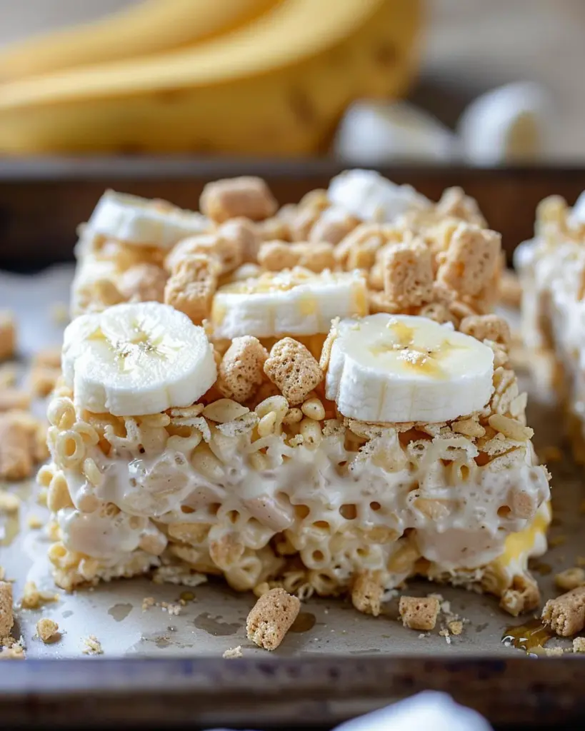 Banana Pudding Rice Krispie Treats