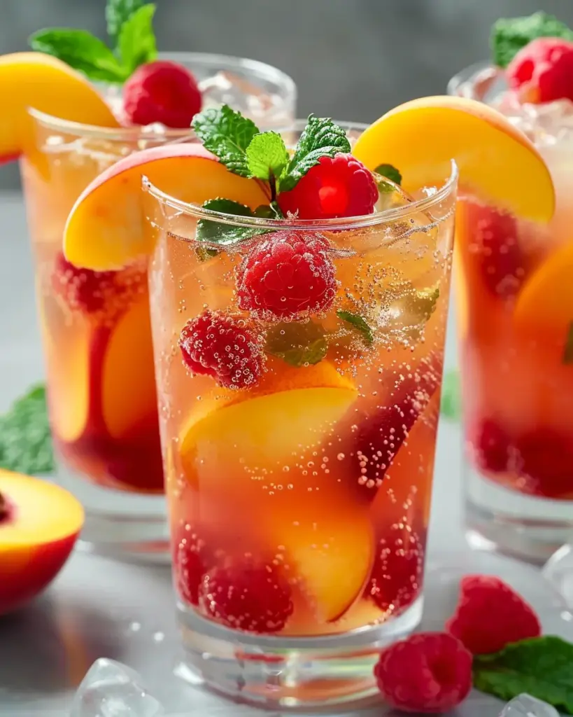 Raspberry Peach Lemonade