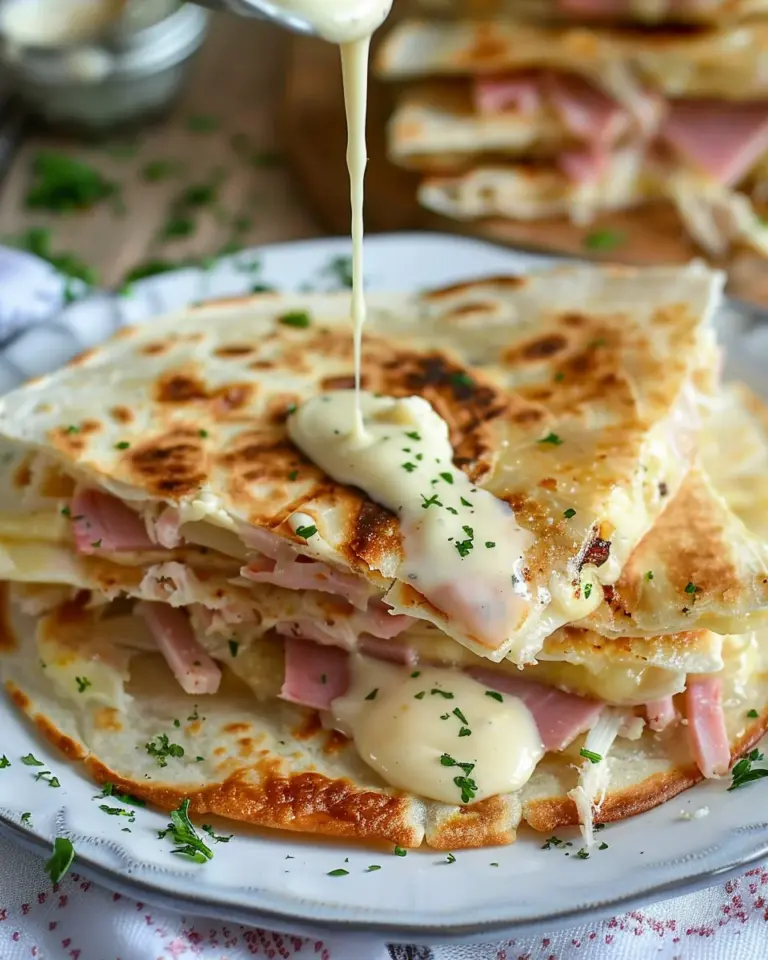 Chicken Cordon Bleu Quesadillas