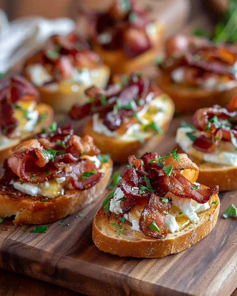 Million Dollar Bacon Crostini