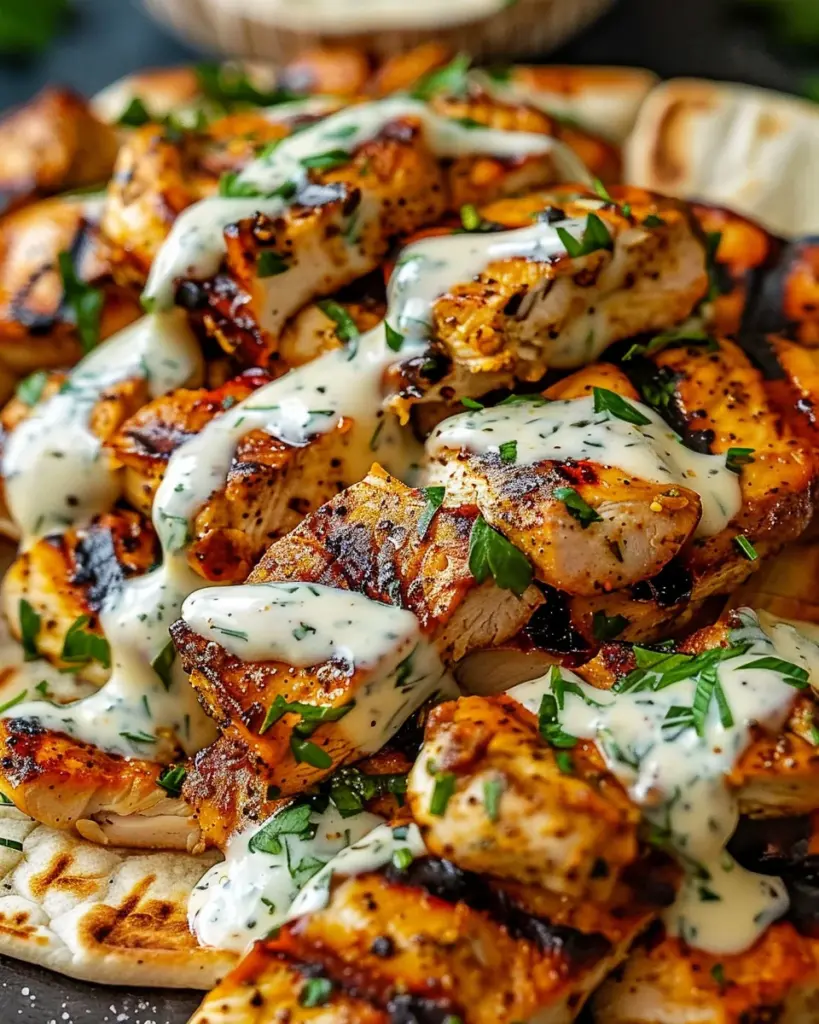 Delicious and Juicy Chicken Shawarma with Garlic Sauce Recipe