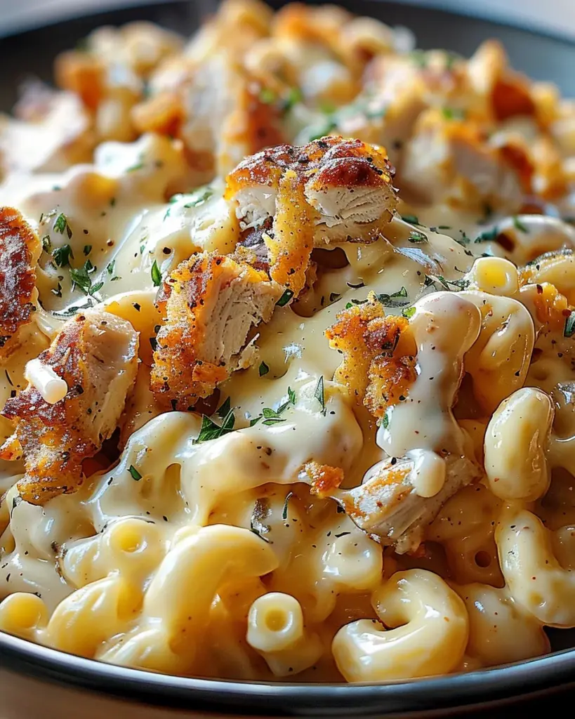 Honey Pepper Chicken Mac and Cheese