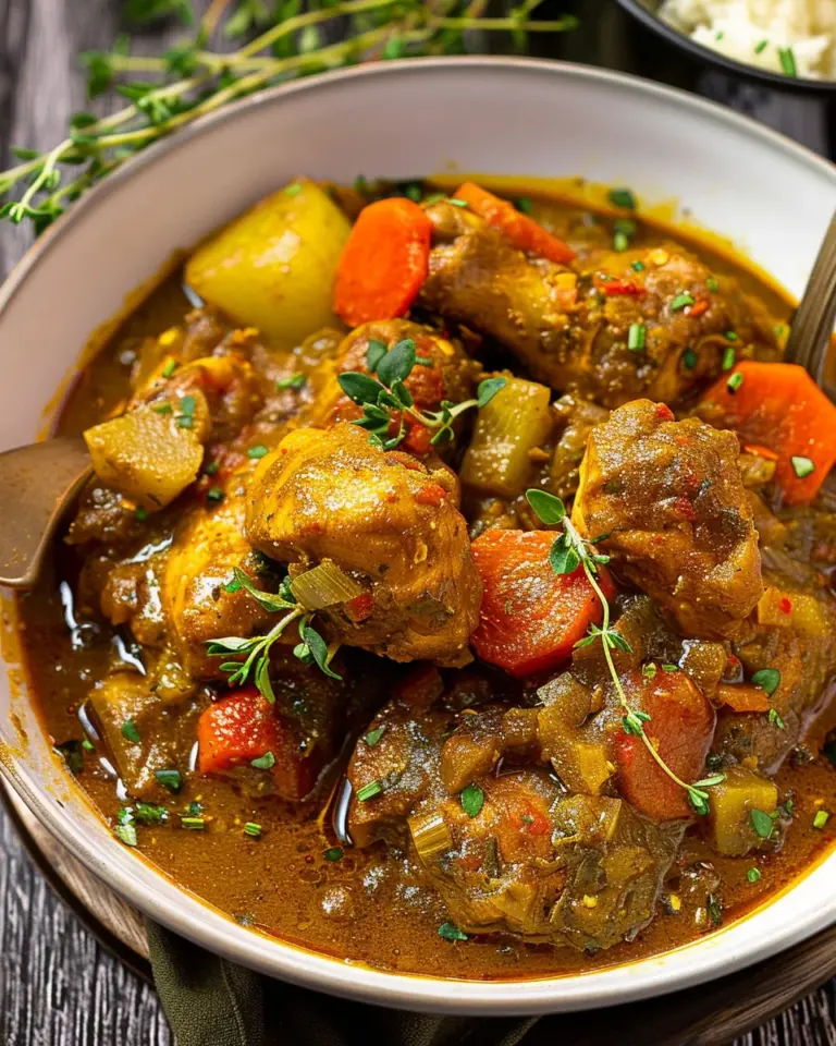 Authentic Jamaican Curry Chicken