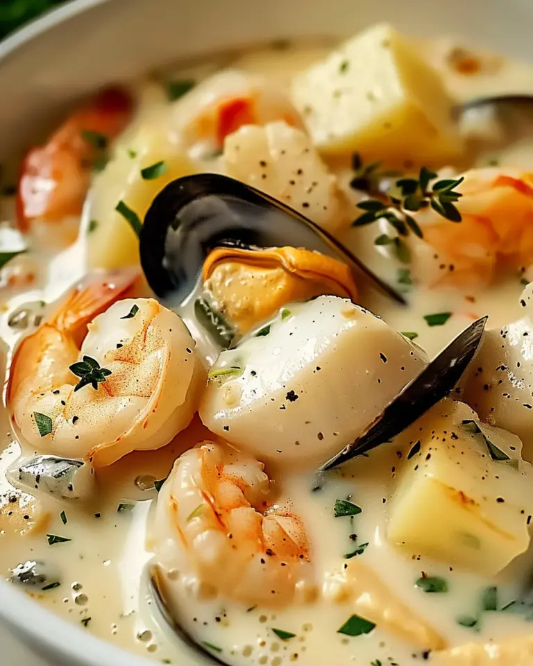 Hearty Nova Scotia Seafood Chowder for Cozy Nights In