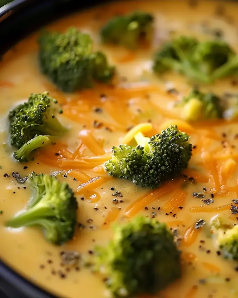 Crock Pot Broccoli Cheese Soup