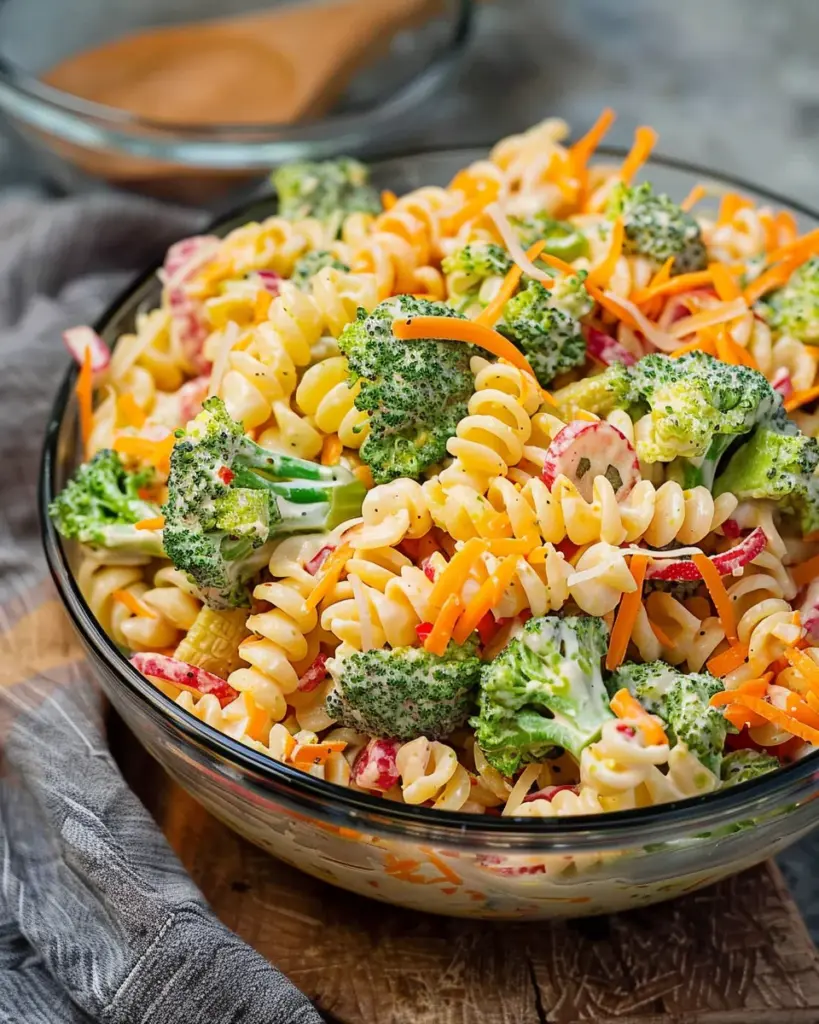 Broccoli Cheddar Pasta Salad