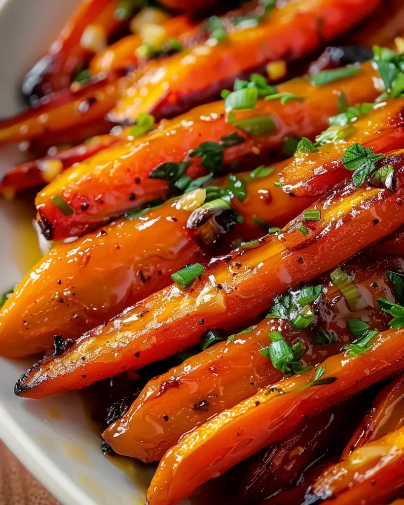 Honey Garlic Butter Roasted Carrots