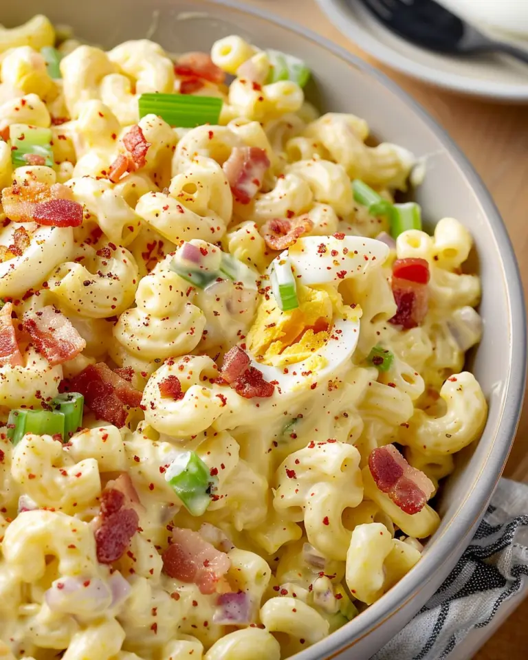 Creamy Deviled Egg Pasta Salad