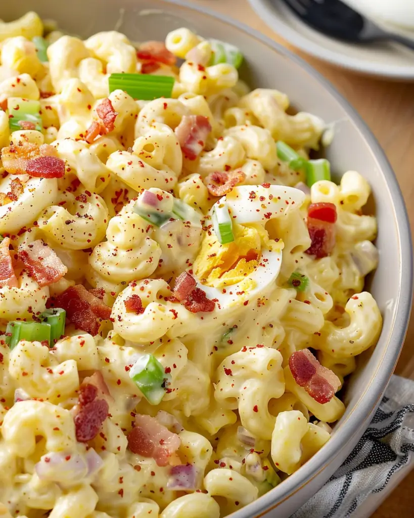 Creamy Deviled Egg Pasta Salad