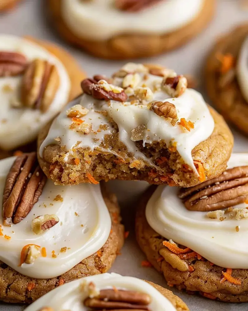 Spiced Crumbl Carrot Cake Cookies Copycat Recipe
