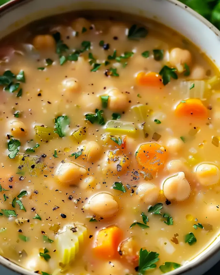 Quick Chickpea and White Bean Soup