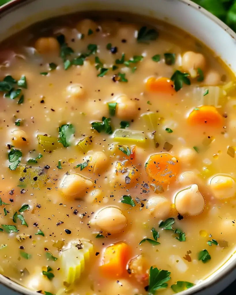 Quick Chickpea and White Bean Soup