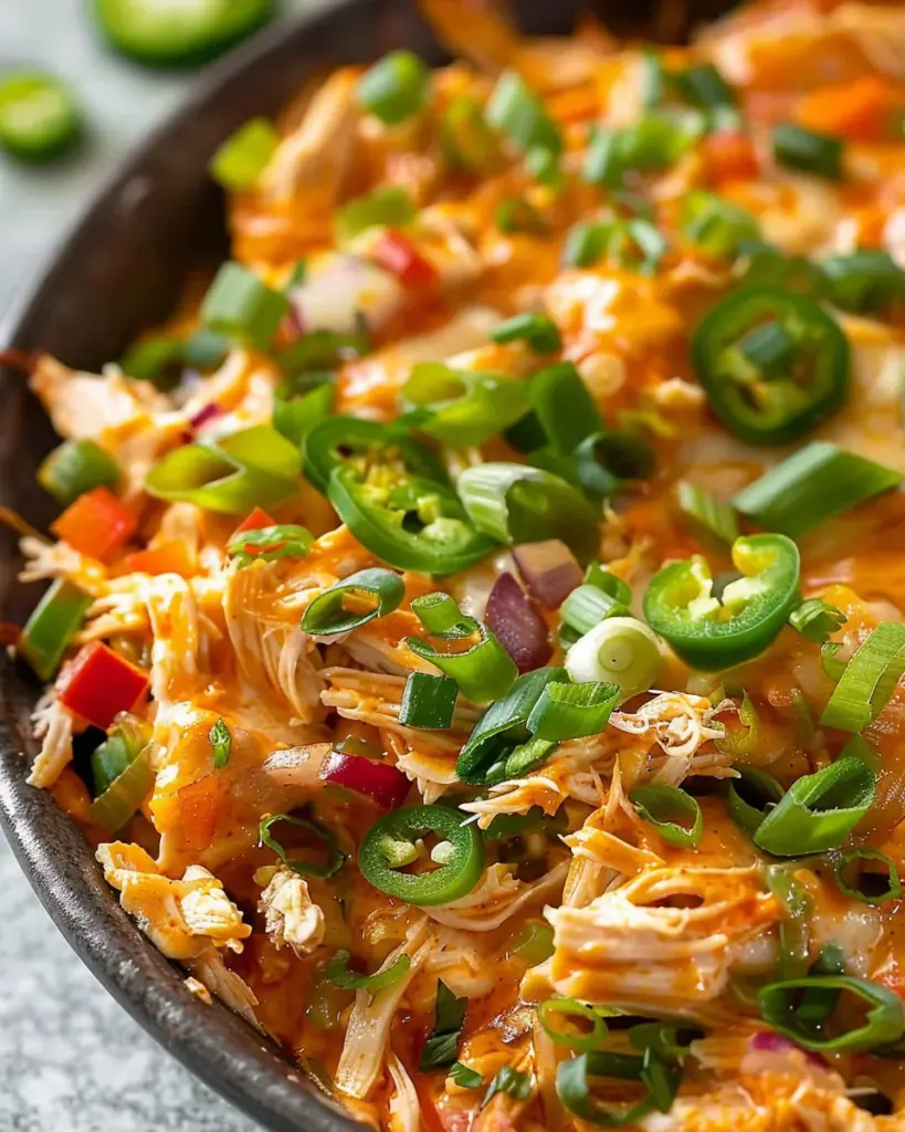 Jalapeño Buffalo Chicken Casserole: Whole30, Keto, Paleo, GF