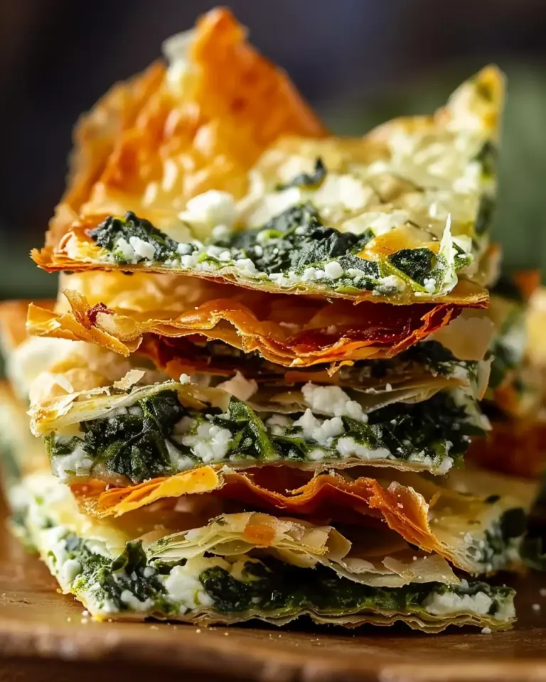 Mediterranean Spinach and Feta Crisps