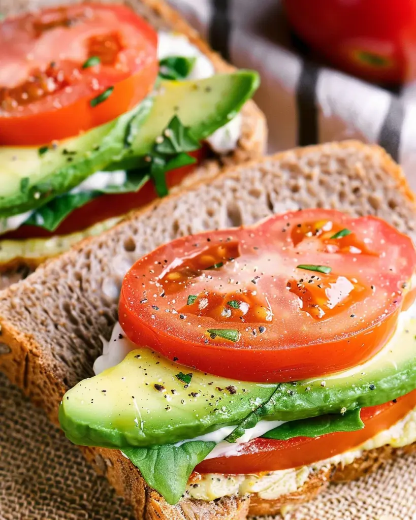 Tomato Avocado Sandwich
