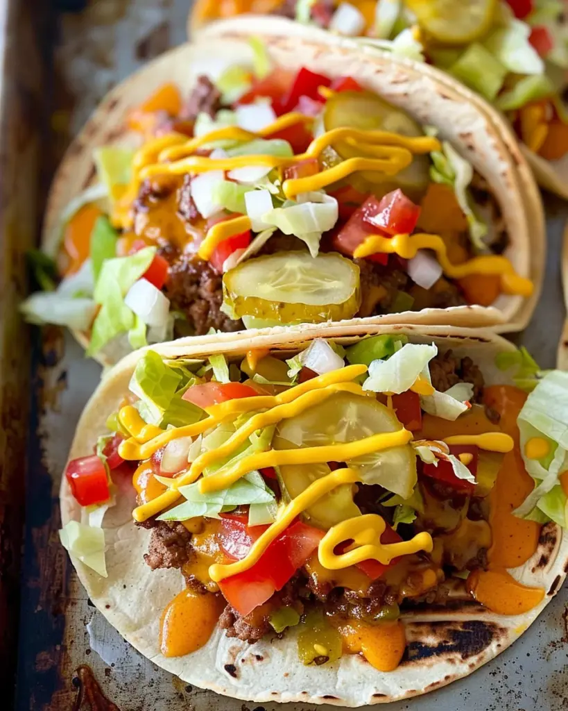 Smashed Cheeseburger Tacos