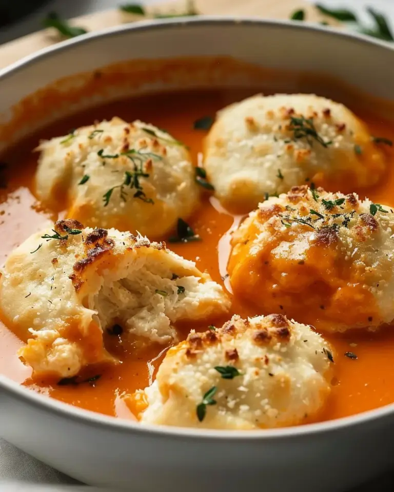 Tomato Soup with Cheddar Bay Dumplings