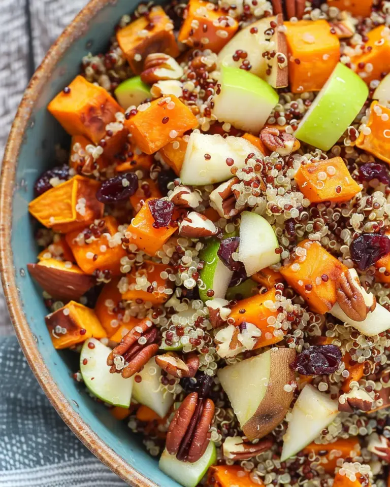 Apple Sweet Potato Quinoa Salad