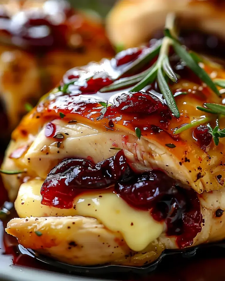 Cranberry Brie Stuffed Chicken: A Show-Stopping Dinner Party Recipe